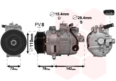 VAN WEZEL kompresorius, oro kondicionierius 0600K486